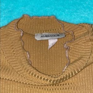 Mustard ambiance ripped junior tee